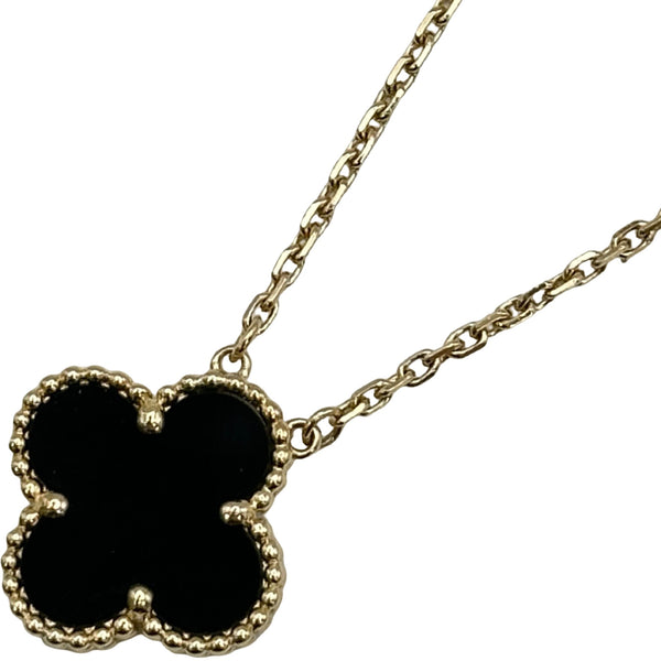 ヴァンクリーフ＆アーペルヴィンテージアルハンブラ ネックレス オニキスネックレス ヴァンクリーフ＆アーペル Van Cleef & Arpels ヴィンテージ