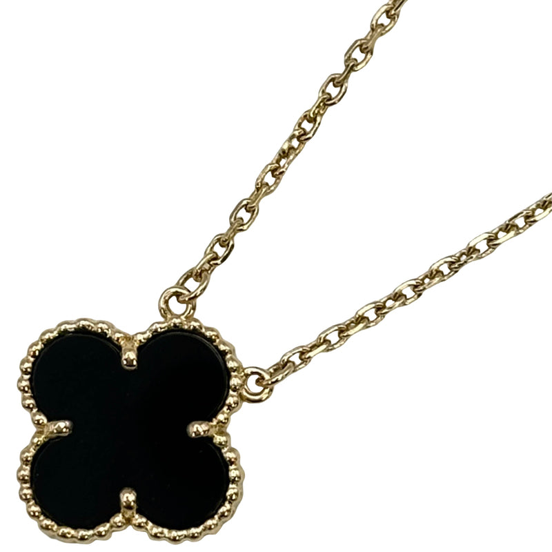ヴァンクリーフ　アルハンブラ　ヴィンテージ　ネックレス　オニキス ヴァンクリーフ＆アーペル Van Cleef & Arpels ヴィンテージ
