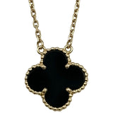 ヴァンクリーフ＆アーペル Van Cleef & Arpels ヴィンテージアルハンブラネックレス ゴールド Au750 オニキス ジュエリー