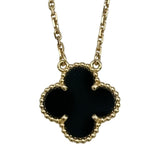 ヴァンクリーフ＆アーペル Van Cleef & Arpels ヴィンテージアルハンブラネックレス ゴールド Au750 オニキス ジュエリー