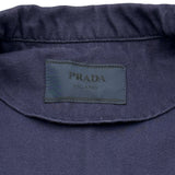 プラダ PRADA トライアングルロゴ コットンブルゾン GEB233 パープル デニム メンズ ブルゾン