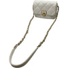 シャネル CHANEL マトラッセハートロックチェーンショルダー AS3979 ホワイト ゴールド金具 ラムレザー レディース ショルダーバッグ