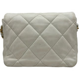 シャネル CHANEL マトラッセハートロックチェーンショルダー AS3979 ホワイト ゴールド金具 ラムレザー レディース ショルダーバッグ