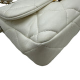 シャネル CHANEL マトラッセハートロックチェーンショルダー AS3979 ホワイト ゴールド金具 ラムレザー レディース ショルダーバッグ