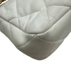 シャネル CHANEL マトラッセハートロックチェーンショルダー AS3979 ホワイト ゴールド金具 ラムレザー レディース ショルダーバッグ