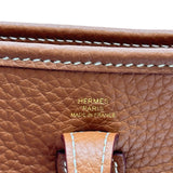 エルメス HERMES エヴリンTPM W刻印 ゴールド ゴールド金具 トリヨン レディース ショルダーバッグ