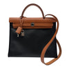 エルメス HERMES エールバッグジップPM K刻 ブラック/ゴールド シルバー金具 トワル/ハンター レディース ショルダーバッグ