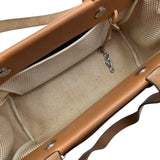 エルメス HERMES エールバッグカバスPM □G刻 アイボリー/ナチュラル シルバー金具 トワル/ハンター レディース トートバッグ
