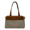 エルメス HERMES エールバッグカバスPM □G刻 アイボリー/ナチュラル シルバー金具 トワル/ハンター レディース トートバッグ