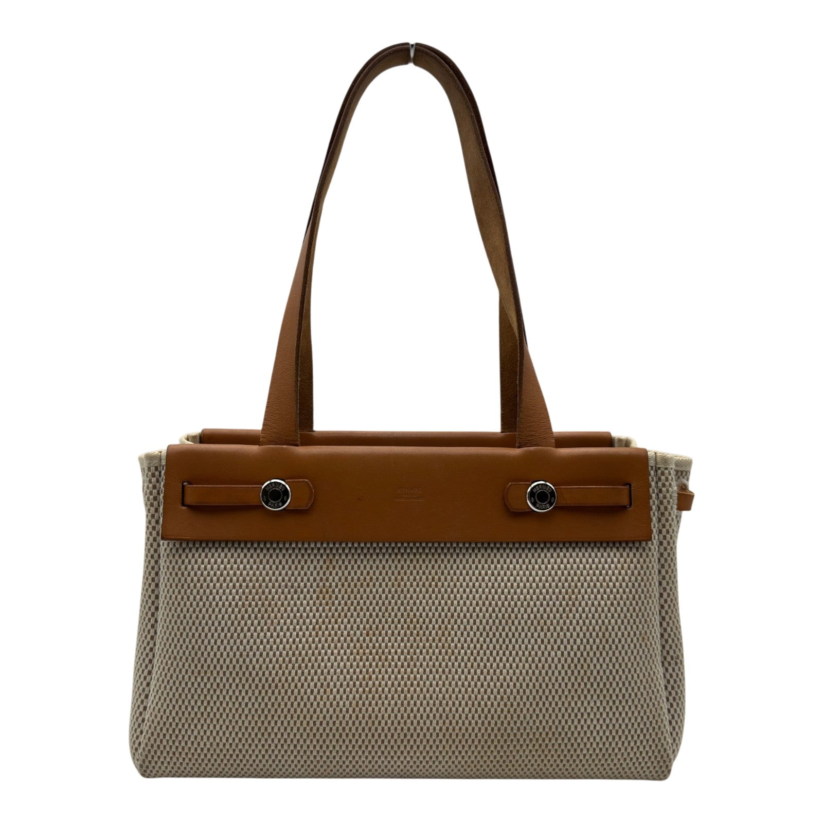 エルメス HERMES エールバッグカバスPM □G刻 アイボリー/ナチュラル