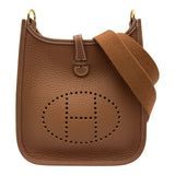 エルメス HERMES エヴリン TPM W刻 ゴールド ゴールド金具 トリヨン レディース ショルダーバッグ