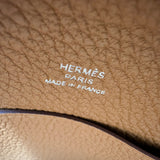 エルメス HERMES ヴィドポッシュ B刻 ゴールド シルバー金具 トゴ レディース ショルダーバッグ