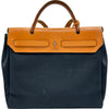 エルメス HERMES エールバッグPM □E刻印 ブラック/ゴールド トワル/ハンター レディース ショルダーバッグ