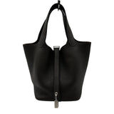 エルメス HERMES ピコタンロックPM K刻 ベブラン シルバー金具 トリヨン レディース ハンドバッグ