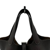 エルメス HERMES ピコタンロックPM K刻 ベブラン シルバー金具 トリヨン レディース ハンドバッグ