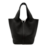 エルメス HERMES ピコタンロックPM K刻 ベブラン シルバー金具 トリヨン レディース ハンドバッグ