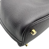 エルメス HERMES ピコタンロックPM W刻印 プルノワール ゴールド金具 トリヨン レディース ハンドバッグ