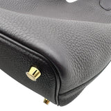 エルメス HERMES ピコタンロックPM W刻印 プルノワール ゴールド金具 トリヨン レディース ハンドバッグ