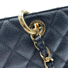 シャネル CHANEL GSTチェーントートバッグ A50995 18番台 ブラック ゴールド金具 キャビアスキン レディース トートバッグ