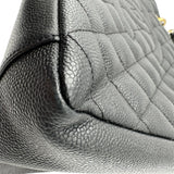 シャネル CHANEL GSTチェーントートバッグ A50995 18番台 ブラック ゴールド金具 キャビアスキン レディース トートバッグ