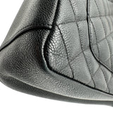 シャネル CHANEL GSTチェーントートバッグ A50995 18番台 ブラック ゴールド金具 キャビアスキン レディース トートバッグ