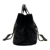 シャネル CHANEL インザミックス ハンドバッグ A67032 16番台 ブラック ゴールド金具 レザー レディース ハンドバッグ