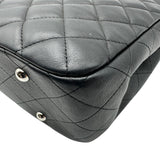 シャネル CHANEL マトラッセ ショッピングトートバッグ A91046 23番台 ブラック シルバー金具 ラムスキン レディース トートバッグ
