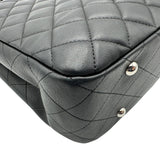 シャネル CHANEL マトラッセ ショッピングトートバッグ A91046 23番台 ブラック シルバー金具 ラムスキン レディース トートバッグ