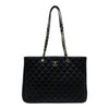 シャネル CHANEL マトラッセ ショッピングトートバッグ A91046 23番台 ブラック シルバー金具 ラムスキン レディース トートバッグ