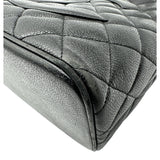 シャネル CHANEL 復刻トート A01804 6番台 ブラック シルバー金具 キャビアスキン レディース トートバッグ