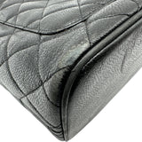 シャネル CHANEL 復刻トート A01804 6番台 ブラック シルバー金具 キャビアスキン レディース トートバッグ