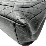 シャネル CHANEL GSTチェーントートバッグ A50995 14番台 ブラック ゴールド金具 キャビアスキン レディース トートバッグ