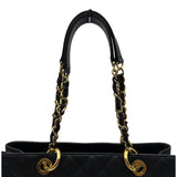 シャネル CHANEL GSTチェーントートバッグ A50995 14番台 ブラック ゴールド金具 キャビアスキン レディース トートバッグ
