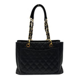シャネル CHANEL GSTチェーントートバッグ A50995 14番台 ブラック ゴールド金具 キャビアスキン レディース トートバッグ