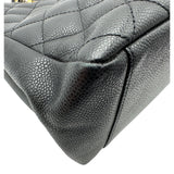シャネル CHANEL GSTチェーントートバッグ A50995 14番台 ブラック ゴールド金具 キャビアスキン レディース トートバッグ