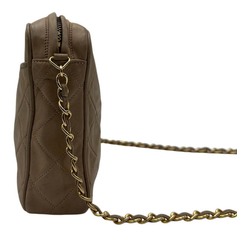シャネル CHANEL ココマーク フリンジショルダーバッグ 0番台 ベージュ