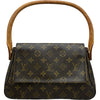 ルイ・ヴィトン LOUIS VUITTON ミニ・ルーピング M51147 ブラウン モノグラムキャンバス レディース ハンドバッグ