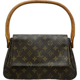 ルイ・ヴィトン LOUIS VUITTON ミニ・ルーピング M51147 ブラウン モノグラムキャンバス レディース ハンドバッグ