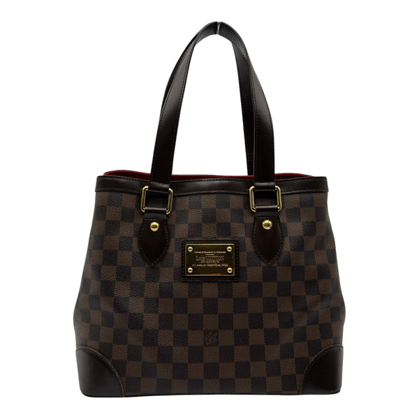 【極美品】　ルイヴィトン　ダミエ　ハムステッドPM　ハンドバッグ　N51205 ルイ・ヴィトン LOUIS VUITTON ハムステッドPM N51205 ブラウン ダミエ