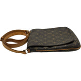 ルイ・ヴィトン LOUIS VUITTON ミュゼット・サルサ ロング M51387 ブラウン モノグラム レディース ショルダーバッグ