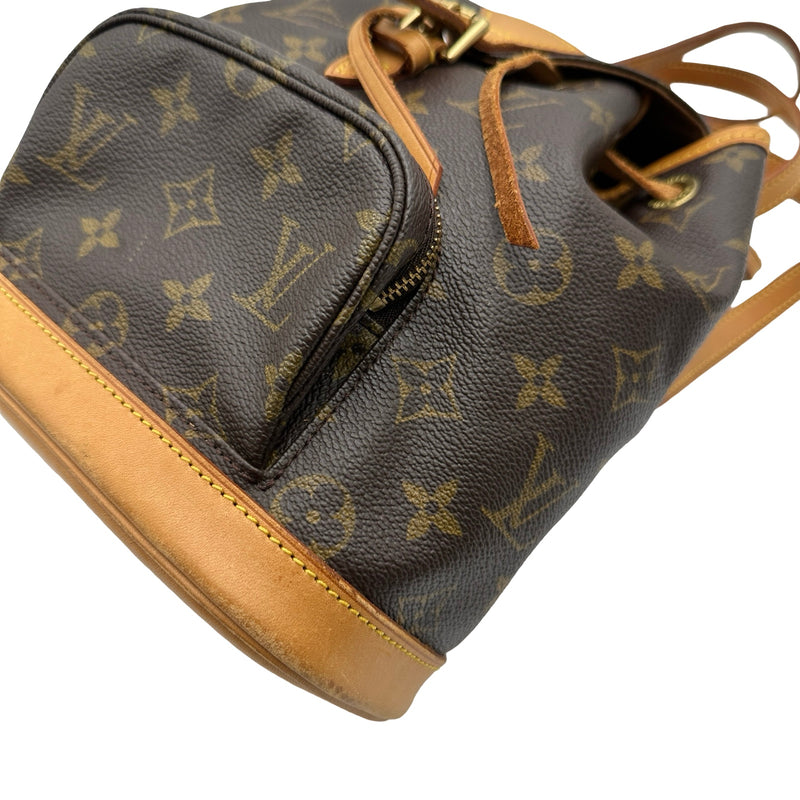 ルイ・ヴィトン LOUIS VUITTON ミニ・モンスリ M51137 ブラウン