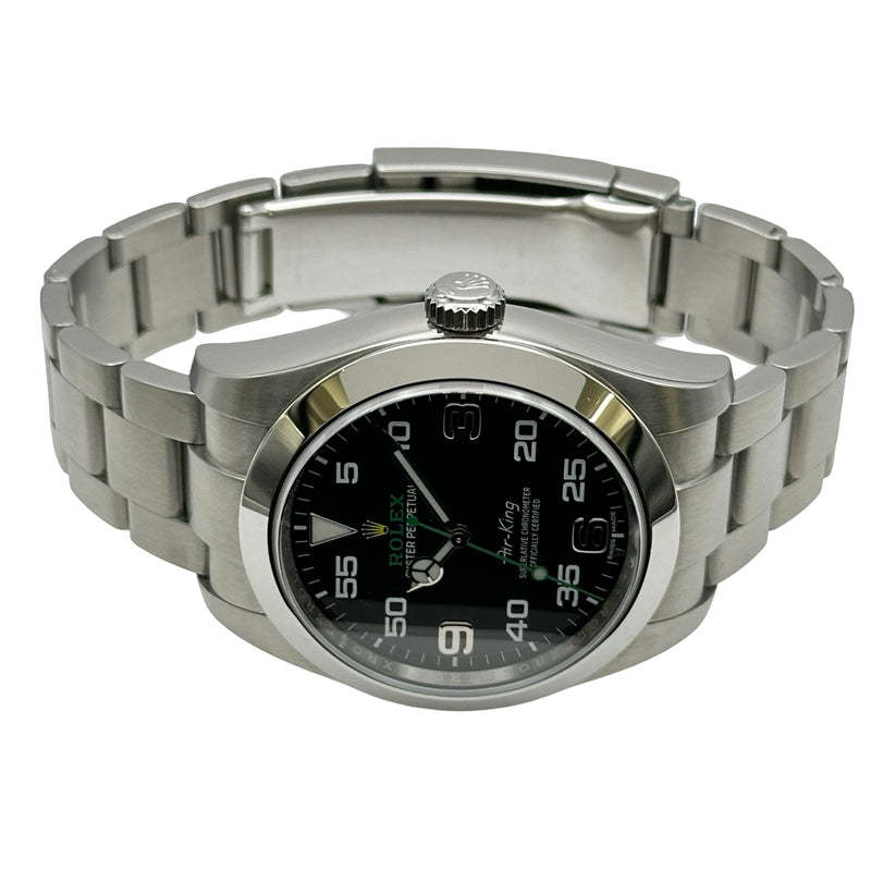 ロレックス ROLEX エアキング 116900 ブラック ステンレススチール