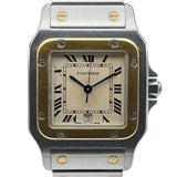 カルティエ Cartier サントス ガルべ LM W20011C4 アイボリー ステンレススチール/ゴールド クオーツ レディース 腕時計