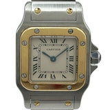 カルティエ Cartier サントスガルべSM W20012C4 アイボリー ステンレススチール/ゴールド クオーツ レディース 腕時計