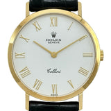 ロレックス ROLEX チェリーニ 4112 ホワイト ゴールド 手巻き レディース 腕時計