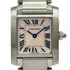 カルティエ Cartier タンク フランセーズ SM W51028Q3 ピンクシェル ステンレススチール クオーツ レディース 腕時計