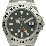 ロレックス ROLEX エクスプローラー2 216570 ブラック ステンレススチール 自動巻き メンズ 腕時計
