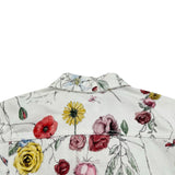 クリスチャン・ディオール Christian Dior フローラルプリント半袖デニムジャケット 352V29A3258 ホワイト デニム レディース デニムジャケット