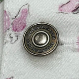 クリスチャン・ディオール Christian Dior フローラルプリント半袖デニムジャケット 352V29A3258 ホワイト デニム レディース デニムジャケット