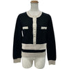 シャネル CHANEL ココマークボタンバイカラーカシミヤニットセットアップ P80669/P80739 ブラック カシミヤ レディース セットアップ